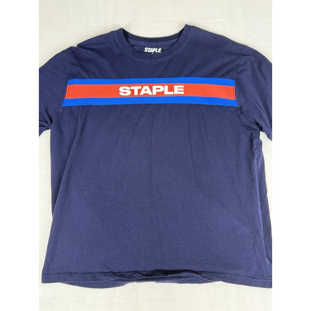 Columbiadea Kit Staple Front Logo T-Shirt Blue / Red / White Men's XL